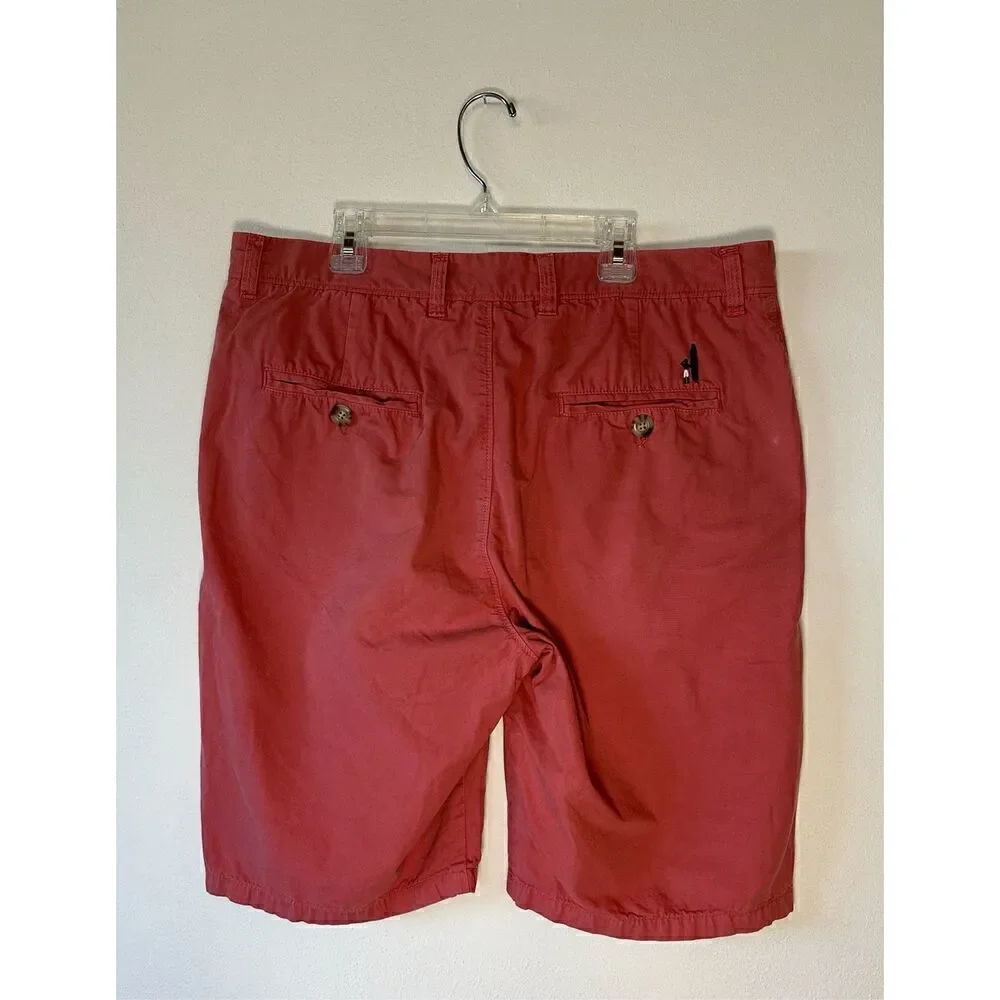 Johnnie O men’s Malibu Red shorts size 34.  #29-1208
